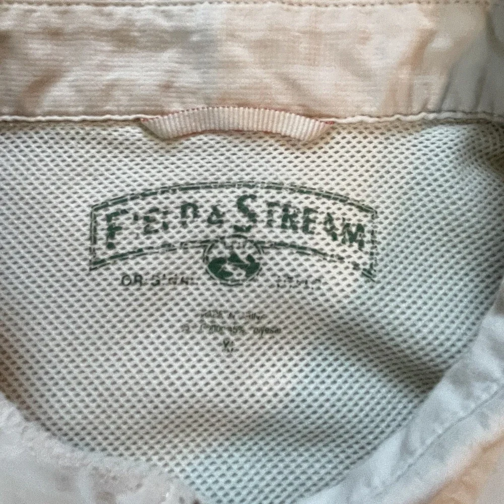 Field & Stream Shirt Mens XLarge Off White Universal Travel Lightweight Button - Picture 3 of 9